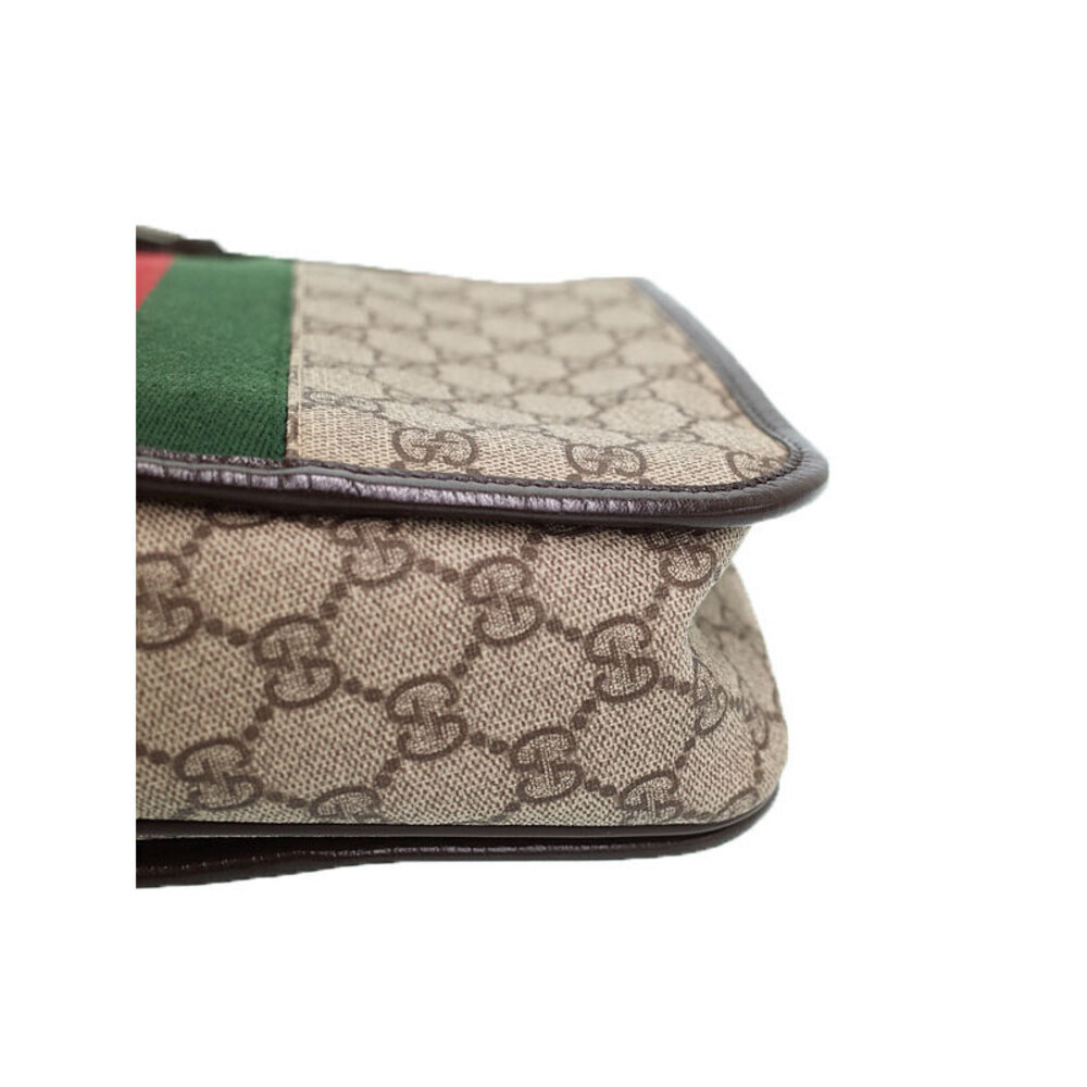 Gucci Messenger GG Plus Shoulder Bag Webbing Line - Picture 9 of 9